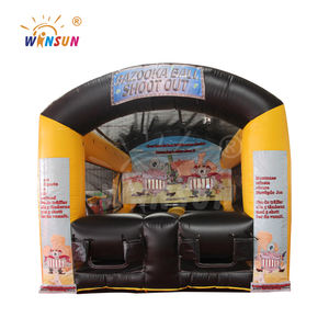 Château gonflable de tir à la balle Bazooka WINSUN, vente chaude, jeux sportifs gonflables, matériau PVC sans plomb et ignifuge, capacité de 200 kg - Product Image 1