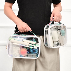 Bolsa de Aseo Transparente Personalizada de PVC, Bolsa de Maquillaje Impermeable de Plástico para Viaje - Product Image 5