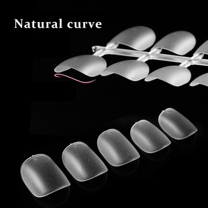 Short Squoval Full Cover Press on <b>Nail</b> Tips Custom Design Manicure Tips for Women Salon - Product Image 4