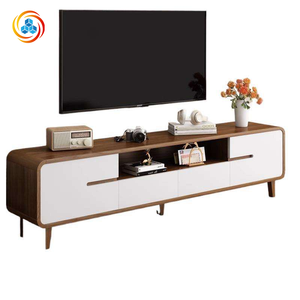 Modern Nordic Style Solid Wood Multifunctional TV Stand <b>Storage</b> Drawers Living Room Coffee <b>Table</b> Media <b>Console</b> Home Furniture - Product Image 1