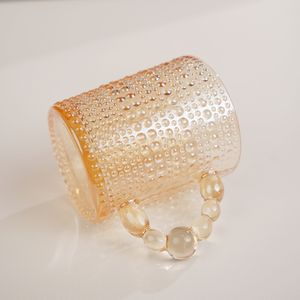 Tasses en verre ambré électrolytique de luxe avec poignée, tasses à boire fabriquées à la main pour cadeaux d'entreprise, service OEM - Product Image 1