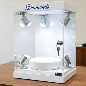 Caja de Exhibición LED RGB Acrílica Ecológica con Enchufe de 12V para Organizar Juguetes y Exhibir Joyas - Product Image 2