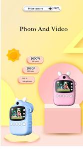 Caliente P1 azul auto portátil niños máquina de impresión cámara de fotos foto Mini cámara <span class=keywords><strong>con</strong></span> impresión para niños - Product Image 5