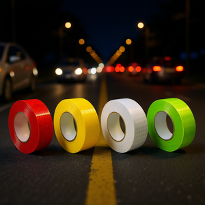 Cinta Adhesiva Reflectante TTAKE de 50 mm x 10 m para Advertencia de Seguridad Automotriz y Uso en Carreteras Urbanas, Hecho en Italia - Product Image 1