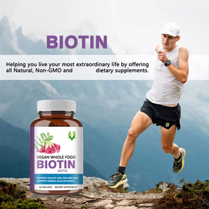 อาหารเสริมไบโอตินแบบขายส่งสำหรับผม ผิว เล็บที่แข็งแรง ช่วยเสริมสร้างพลังงานเซลล์และระบบเผาผลาญ ด้วยสารสกัดจากเซสบาเนีย - Product Image 6