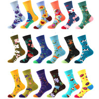 Vente en Gros de Chaussettes en Coton pour Hommes et Femmes Drôle de Tigre Animal Lion Nourriture pour Hommes et Femmes Crew Charter Dress Casual Fancy Chaussettes pour Hommes