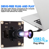 OEM ELP IMX214 capteur CMOS 3840x2880 caméra industrielle 13MP HD module de caméra USB avec objectif 100 degrés non déformé