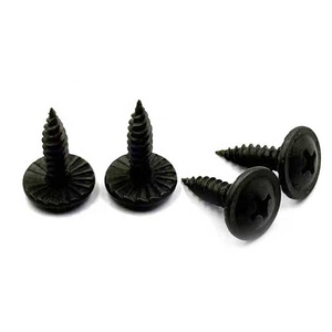 Vis autotaraudeuse à tête cylindrique à pointe acérée en acier au carbone, filetage fin, en pouces, phosphatée noire, prix usine de gros - Product Image 2