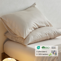 Parure de draps plats Queen en bambou 300 fils, écologiques, avec élastiques – Vente en gros de Noël pour usines
