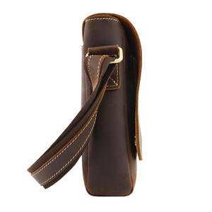 Sac à bandoulière Royal Bagger pour homme, sac à bandoulière vintage en cuir véritable, rétro, élégant, décontracté, sac messager pour homme, cuir Crazy Horse - Product Image 3