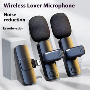 Microphone de Lavalier sans fil pour diffusion en direct/YouTube/TikTok/<span class=keywords><strong>Facebook</strong></span> Microphone de réduction de bruit en direct pour IPhone/Android - Product Image 4