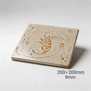<span class=keywords><strong>Carrelage</strong></span> mural en céramique 200x200mm, glaçure caramel, motif paon, beige moucheté, <span class=keywords><strong>carrelage</strong></span> artistique, brique réfractaire, salle de bain, restaurant, hôtel, intérieur - Product Image 5