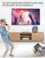 Haut-parleur portable, jouet microphone pour enfants et adultes, mini haut-parleur intégré pour karaoké à domicile et en extérieur