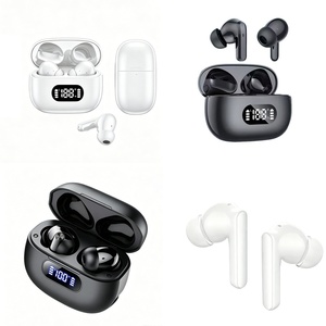 최고의 미니 BT 5.4 무선 헤드폰 LED 전원 표시 디지털 케이스 스마트 터치 컨트롤 하이파이 사운드 (삼성 유니버설 폰용) - Product Image 1
