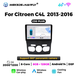NaviFly Serie C El más nuevo sistema Android IPS 2K Pantalla Car Audio para <span class=keywords><strong>Citroen</strong></span> C4L Soporte 360 Cámara DVR TPMS - Product Image 4
