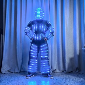 Traje <span class=keywords><strong>de</strong></span> actuación RGB transfronterizo, traje brillante LED, fiesta, barra <span class=keywords><strong>de</strong></span> baile Electro-Man, accesorio <span class=keywords><strong>de</strong></span> ambiente KTV, <span class=keywords><strong>ropa</strong></span> brillante - Product Image 4