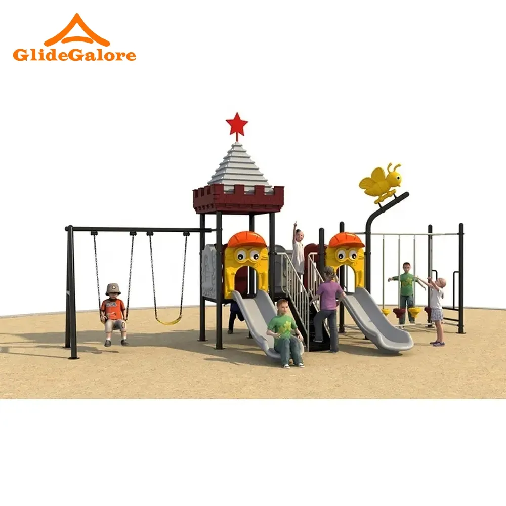 Customizable Commercial Daycare Park Kids Outdoor Playground Equipment Set For Fun