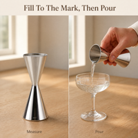 Jigger à cocktail double face en acier inoxydable 304, 30/45 ml, 30/60 ml, pour barman, tasse à mesurer