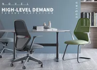 Chaise de bureau professionnelle à dossier mi-hauteur en maille avec roulettes en nylon, design moderne et luxueux, chaise de bureau verte pour le personnel