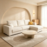 Canapé sectionnel moderne en tissu avec chaise longue, mobilier de salon, fabrication OEM ODM sur mesure