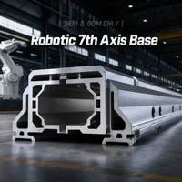 Rail de guidage en aluminium pour robot industriel à 7 axes, extra large, pour fraisage CNC