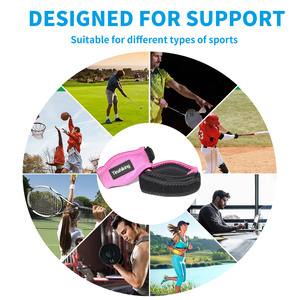 プロテニスエルボーブレース調整可能ストラップ付き腱炎ゴルファーエルボーサポートブレース男性女性アスリート - Product Image 6