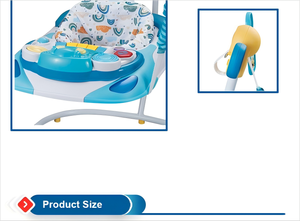 Stroller Shape Jumping Chair Baby <strong>Jumper</strong> &amp; Activity Center with Adjustable Height - Product Image 6