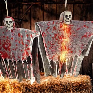 Decoraciones colgantes de Halloween para exteriores: esqueletos, fantasmas y accesorios de <span class=keywords><strong>terror</strong></span> para casas embrujadas y escenas al aire libre. - Product Image 3
