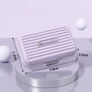 Organisateur de pilules portable de 7 jours Distributeur de vitamines en plastique PP Étui à médicaments avec 7 compartiments pour la gestion quotidienne hebdomadaire des comprimés - Product Image 6