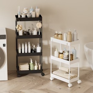 Organisateur sous l'armoire de <span class=keywords><strong>cuisine</strong></span> et de salle de bain avec crochets pour évier, porte-gobelets et porte-baguettes en métal pour le rangement des aliments, <span class=keywords><strong>tiroir</strong></span> - Product Image 5
