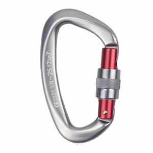 Échantillon Gratuit - Mousqueton Plat en Alliage d'Aluminium Aéronautique de Haute Qualité 25KN en Forme de D pour l'Escalade en Extérieur - Product Image 3