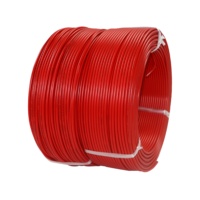 Kabel Tembaga Padat BV / Kabel Bangunan PVC 2.5mm2 hingga 10mm2 Merah untuk Saluran Listrik Tahan Tegangan 450/750V