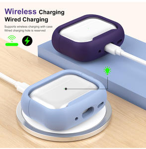 Étui hybride transparent en PC et silicone pour <span class=keywords><strong>AirPods</strong></span> <span class=keywords><strong>Pro</strong></span> 2/1/2/3/4, Housse de protection tout-en-un avec mousqueton - Product Image 5