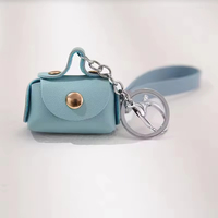 Grosir Tas Mini Kulit PU Gantungan Kunci Dompet Koin Tas Tangan Kecil Aksesoris Hadiah untuk Wanita