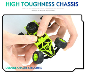 2,4G <span class=keywords><strong>RC</strong></span> 1:40 escala 25 KM/H <span class=keywords><strong>Mini</strong></span> coche de escalada de alta velocidad Rock <span class=keywords><strong>Crawler</strong></span> Vehículo de Control remoto para niños juguete - Product Image 6