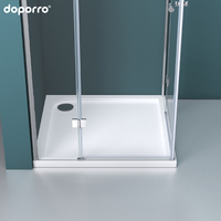 Doporro — porte isolante en verre transparent, inclinable, taille Standard 900mm, salle de douche, double ouverture, qualité supérieure