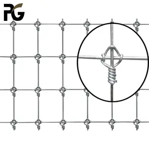 Hot Galvanized Cheap Hog Wire mesh deer Farm Fence Prairie Field Fence Netting Cattle Fence on Farm for Sale