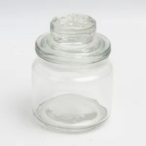5oz 150ml Wholesale wide mouth storage kitchen glass jars and container with glass lid use for TEA SPICE CANDY