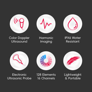 ECI-X6C पशु रंग डॉपलर पोर्टेबल अल्ट्रासाउंड स्कैनर के साथ ln64/7.5mhz रेक्टल जांच फोन प्रकार सी - Product Image 4