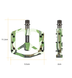 Pédales de vélo Promend 3 roulements étanches en nylon, pièces de vélo de route en <span class=keywords><strong>carbone</strong></span> pour BMX, <span class=keywords><strong>VTT</strong></span>, pédales de vélo de montagne ultralégères et colorées - Product Image 2