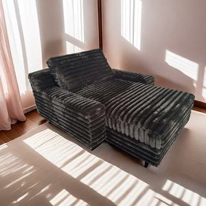 Muebles para el hogar ocio sala de estar sofá cama <span class=keywords><strong>puff</strong></span> tela cómoda cama relajante sofá asiento individual Villa interior salón cama sofá - Product Image 1