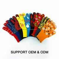 Guantes Ignífugos de Silicona Seeway 500 ° Guantes de Trabajo de Seguridad para Cocina Industrial y Barbacoa al Aire Libre, Forrados con Poliéster/Algodón, Resistentes al Fuego