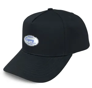 Hersteller anpassen Logo-Kappe Hochwertige kleine MOQ-Hüte mit benutzer definiertem Logo Benutzer definierte 3D-Stickerei 5 Panel Baseball Caps Hüte