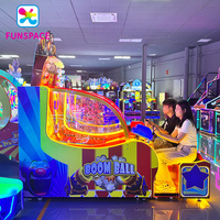 Funspace 게임 센터 동전 공 슈팅 2 플레이어 아케이드 게임기 티커 상환