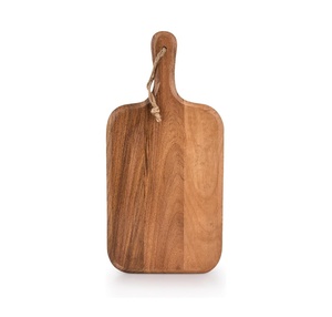 Acacia <strong>Wood</strong> Cutting <strong>Board</strong> With Handle for Kitchen Rustic Wooden <strong>Cheese</strong> <strong>Board</strong> Hanging Rope Charcuterie Serving Tray - Product Image 1