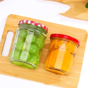 Pot à confiture en verre <span class=keywords><strong>Le</strong></span> <span class=keywords><strong>Parfait</strong></span> Style avec couvercle en métal pour confitures de fruits et sauces - Product Image 3