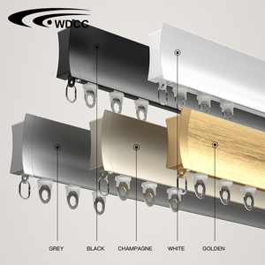 <span class=keywords><strong>Riel</strong></span> de Cortina Moderno en Oferta, <span class=keywords><strong>Riel</strong></span> de Cortina con Ondas en Forma de S para Decoración del Hogar y la Sala de Estar - Product Image 2