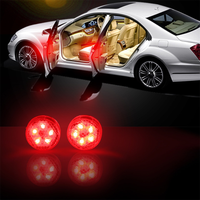 Universal LED Car Opening Door Safety Warning Anti Collision Lights Magnetic Sensor Strobe Flashing Alarm Lights Parking Lamp