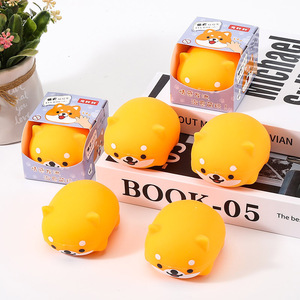 Best Selling Novelty TPR Shiba Inu Shaped Pressure Release Promotional Gift Decompression <b>Squeeze</b> Toys for Kids and Adults - Product Image 5