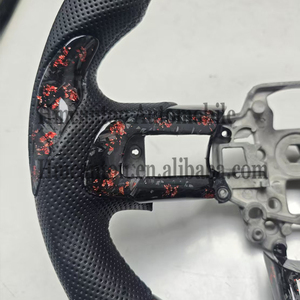 Nouveaux produits : Volant en cuir perforé en fibre de carbone forgée pour Ford Mustang - Product Image 3